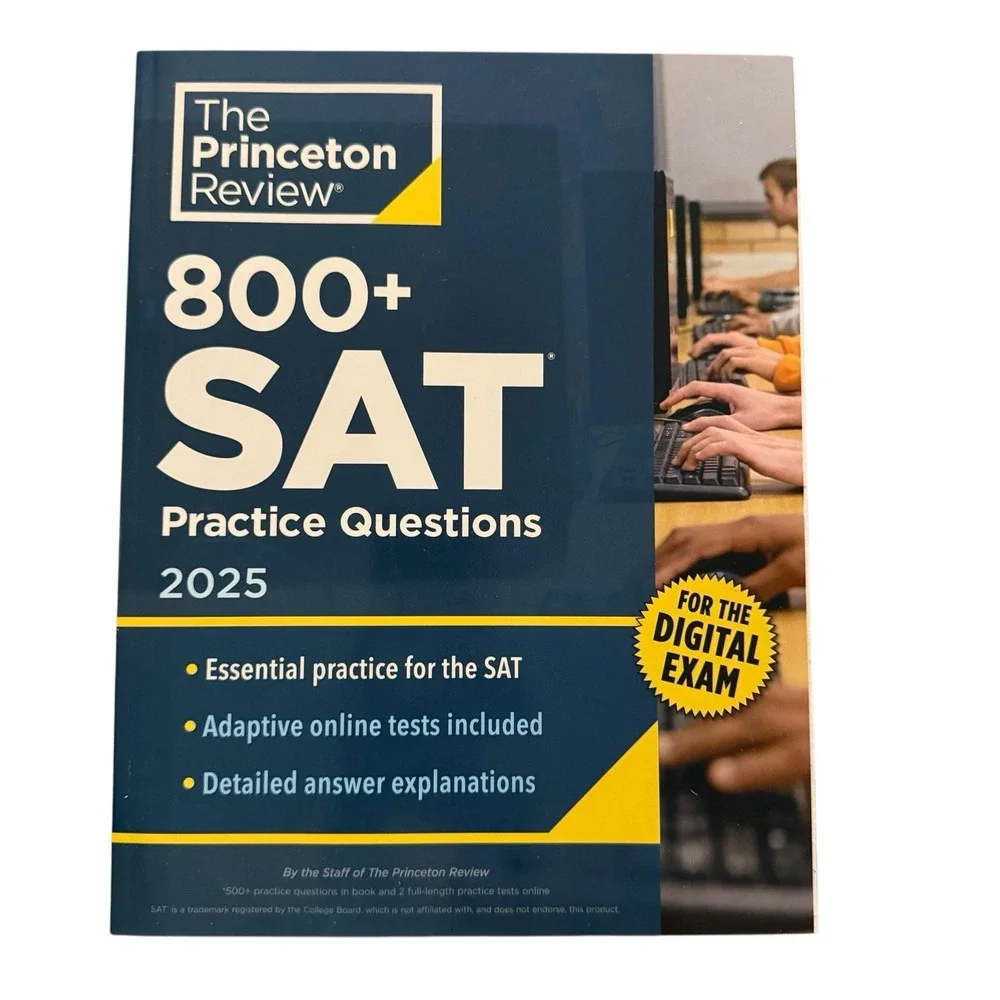 800+ SAT Practice Questions 2025 Princeton Review New Book